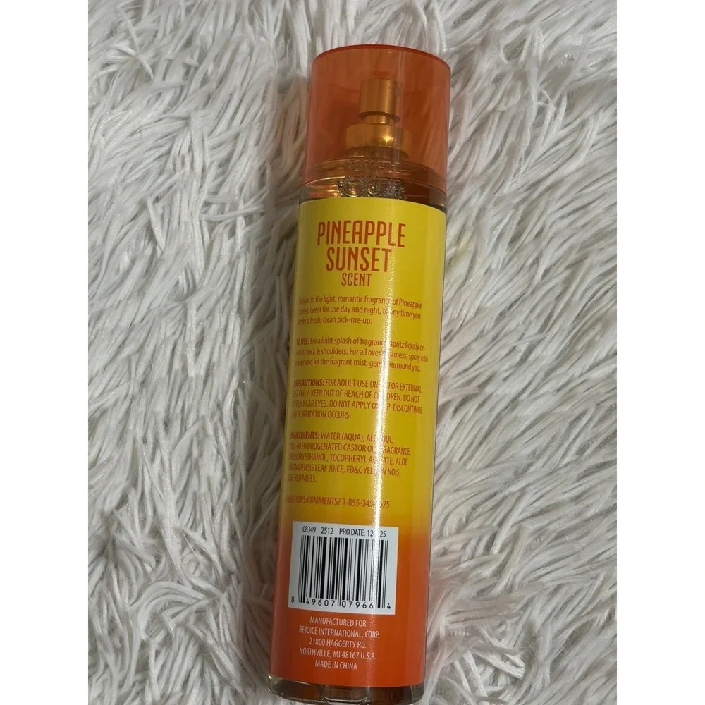 Spa Luxury Pineapple Sunset Scent Body Wash, Body Mist, Body Lotion Set/3